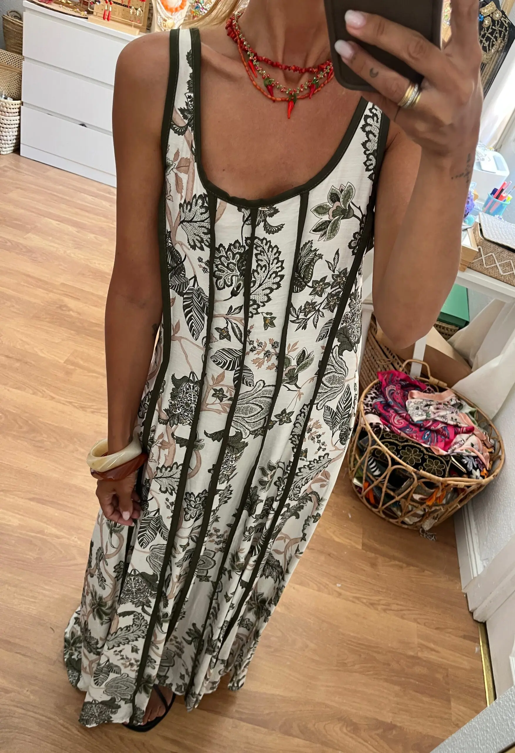 Vestido velha kakhi - Imagen 3