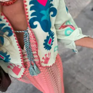 Blusa mykonos verde agua