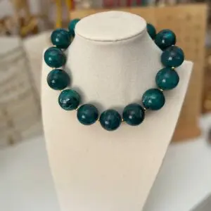 Collar perlas nácar verde