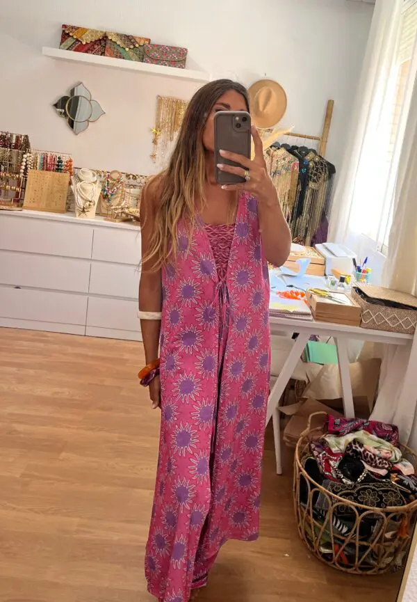 Kimono soles pink - Imagen 2