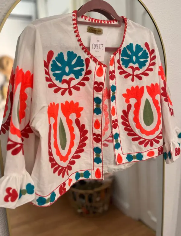 Blusa mykonos blanca - Imagen 2