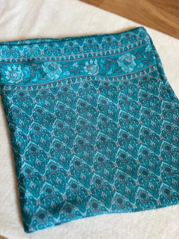 Pareo turquoise seda - Imagen 2