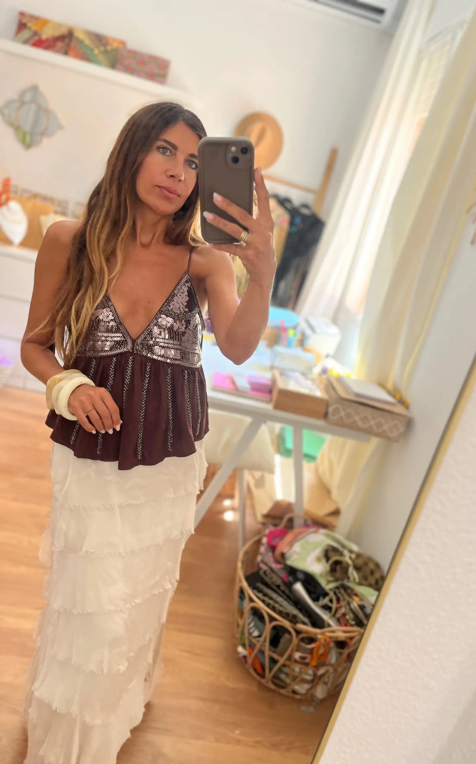 Top Cingara marrón - Imagen 4