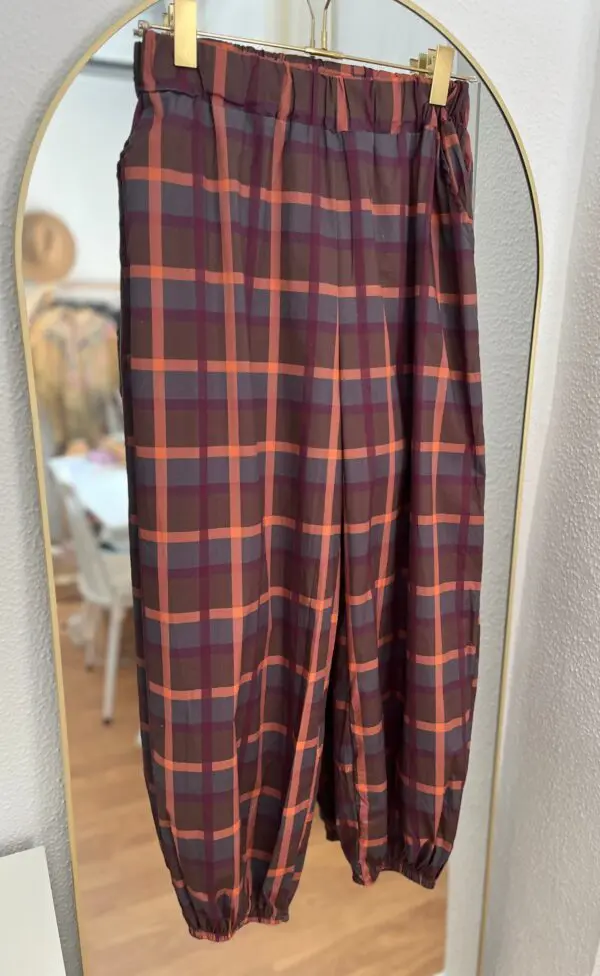Pantalón bombacho vichy - Imagen 6