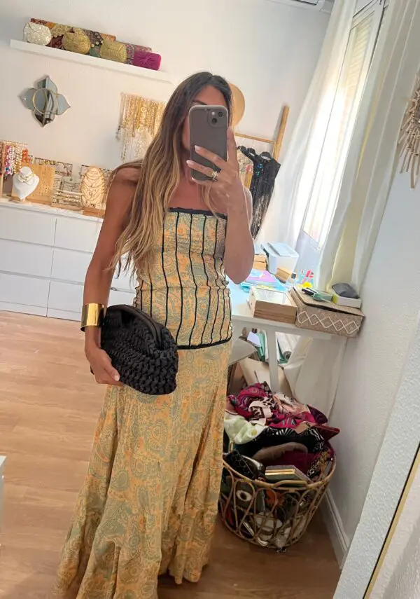 Vestido indie Golden