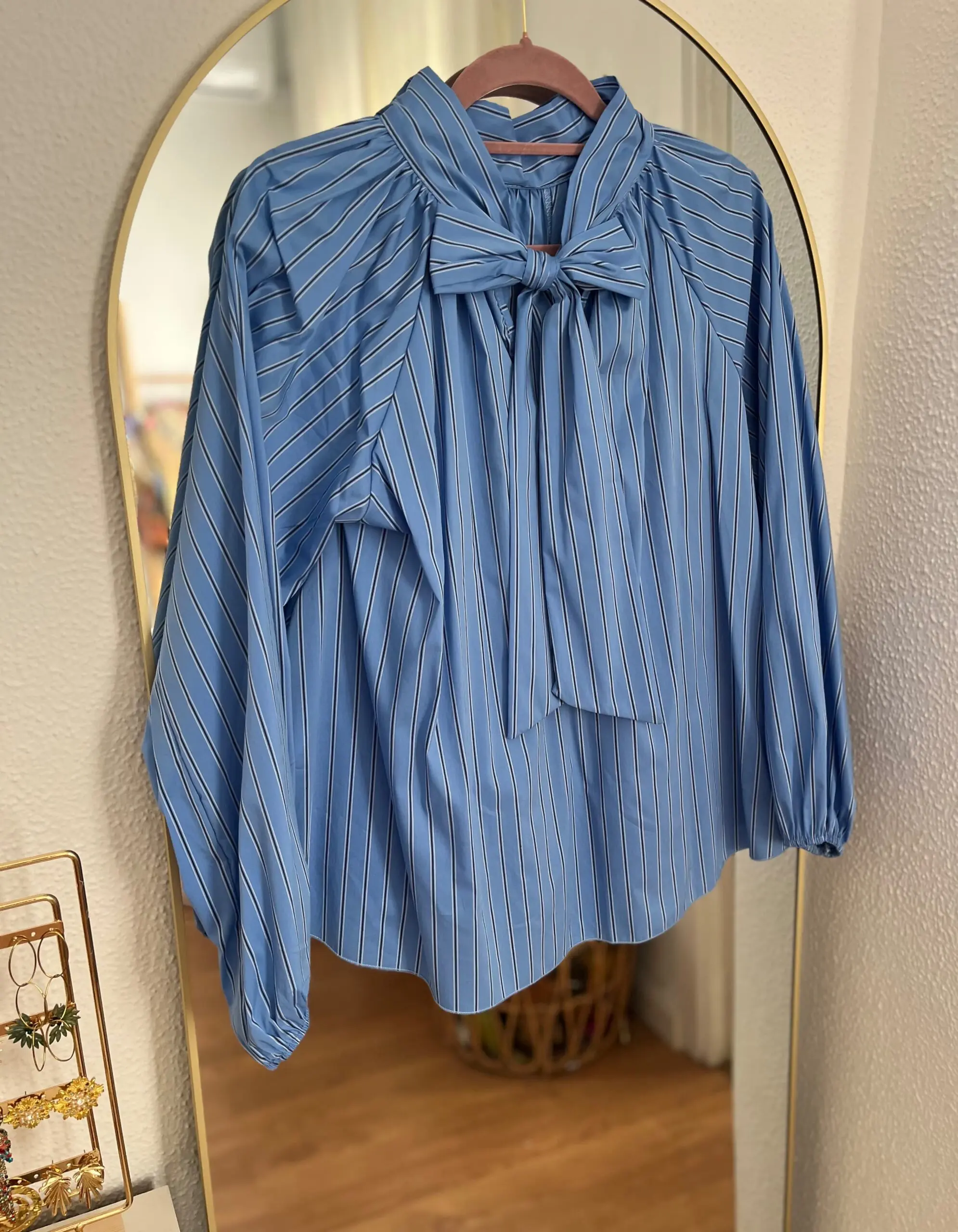 Blusa lazada azul - Imagen 2