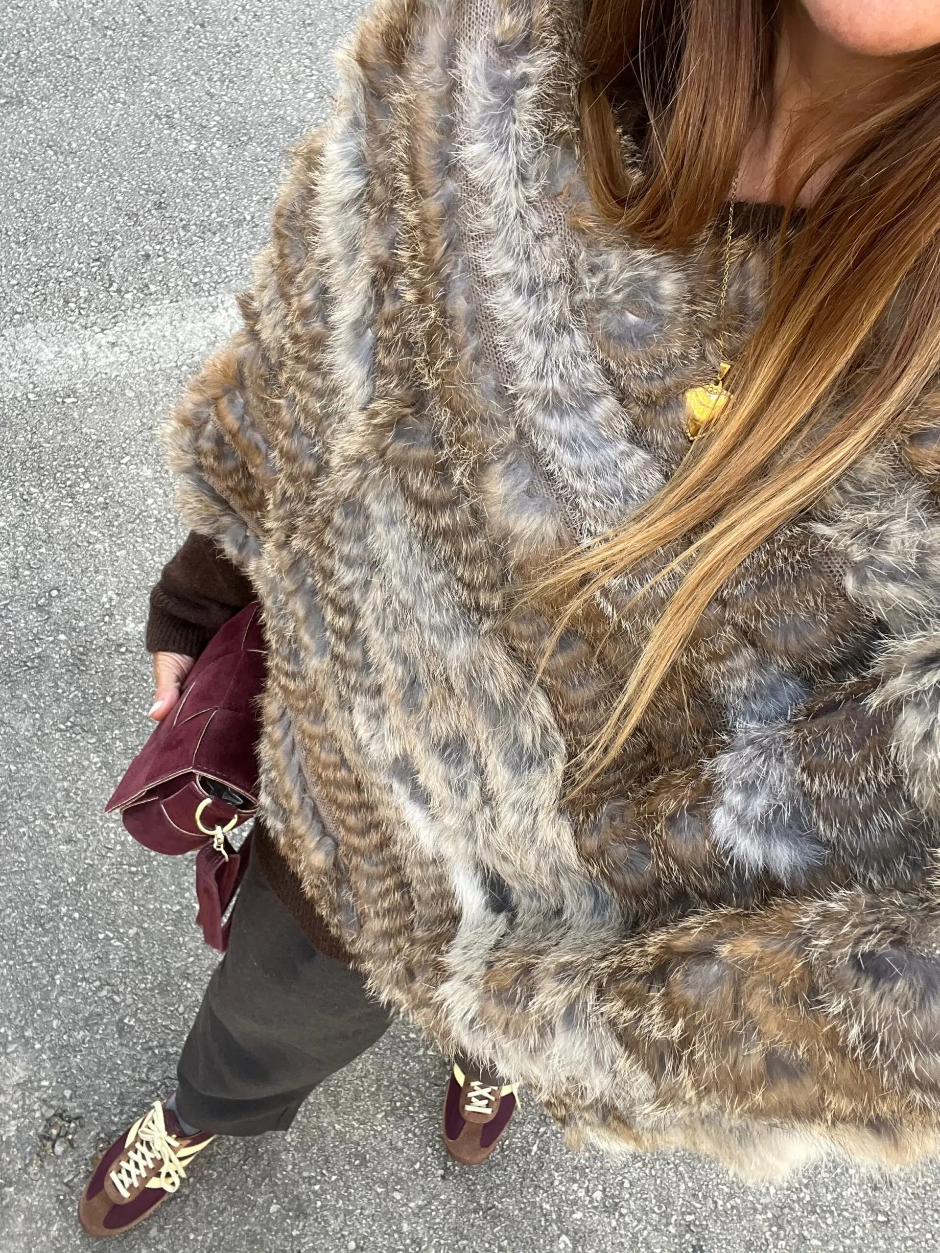 Poncho pelo natural - Imagen 3