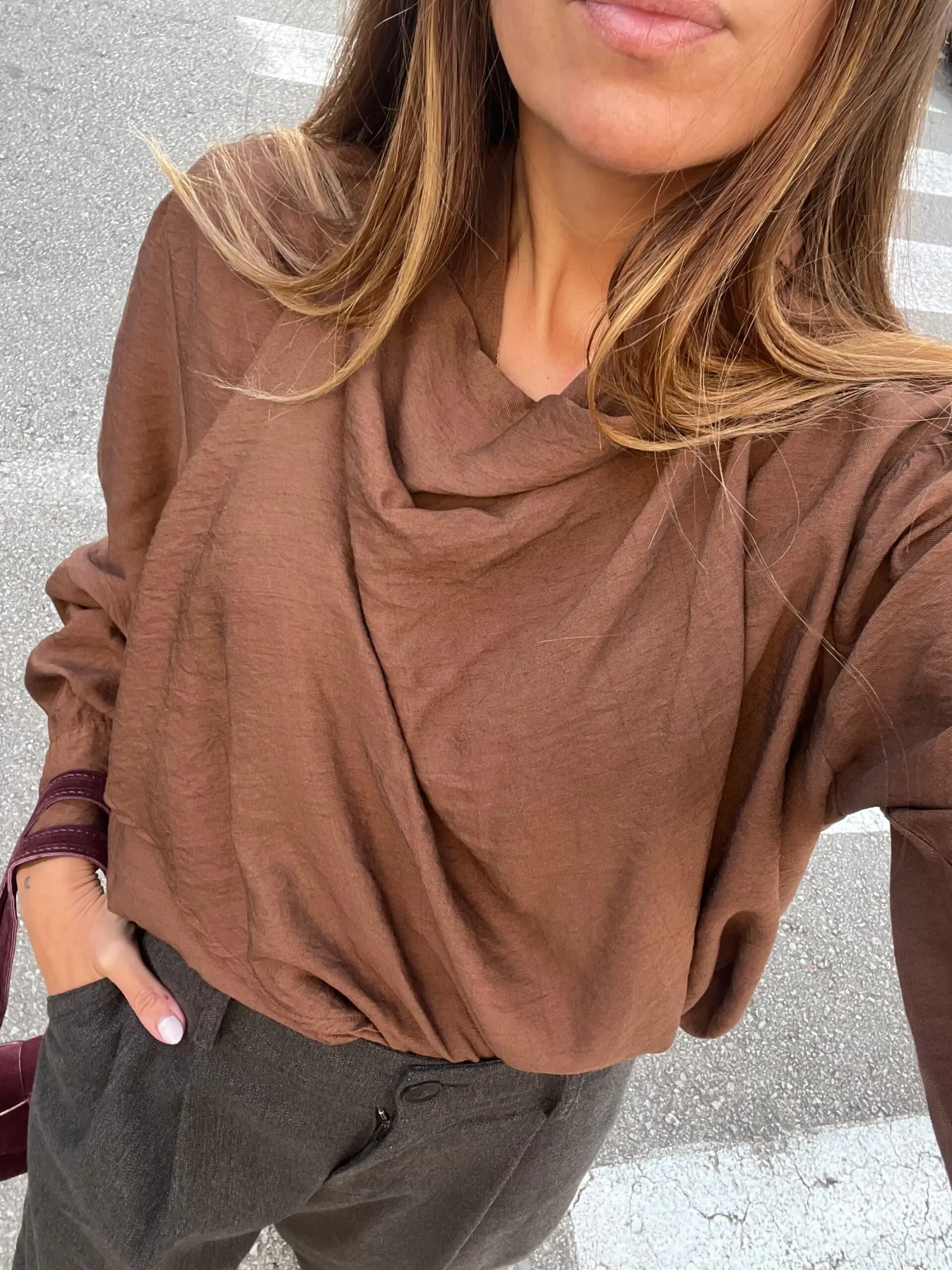 Blusa Gina marrón - Imagen 2