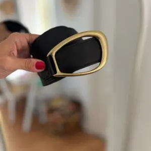 Cinturón Bardot negro