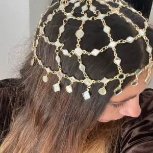 Casquete espejos dorado