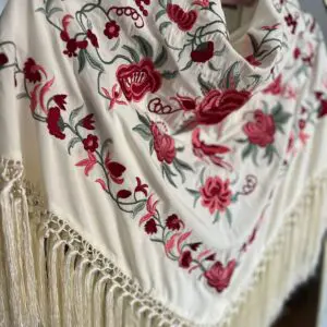 Mantoncillo Triana blanco roto