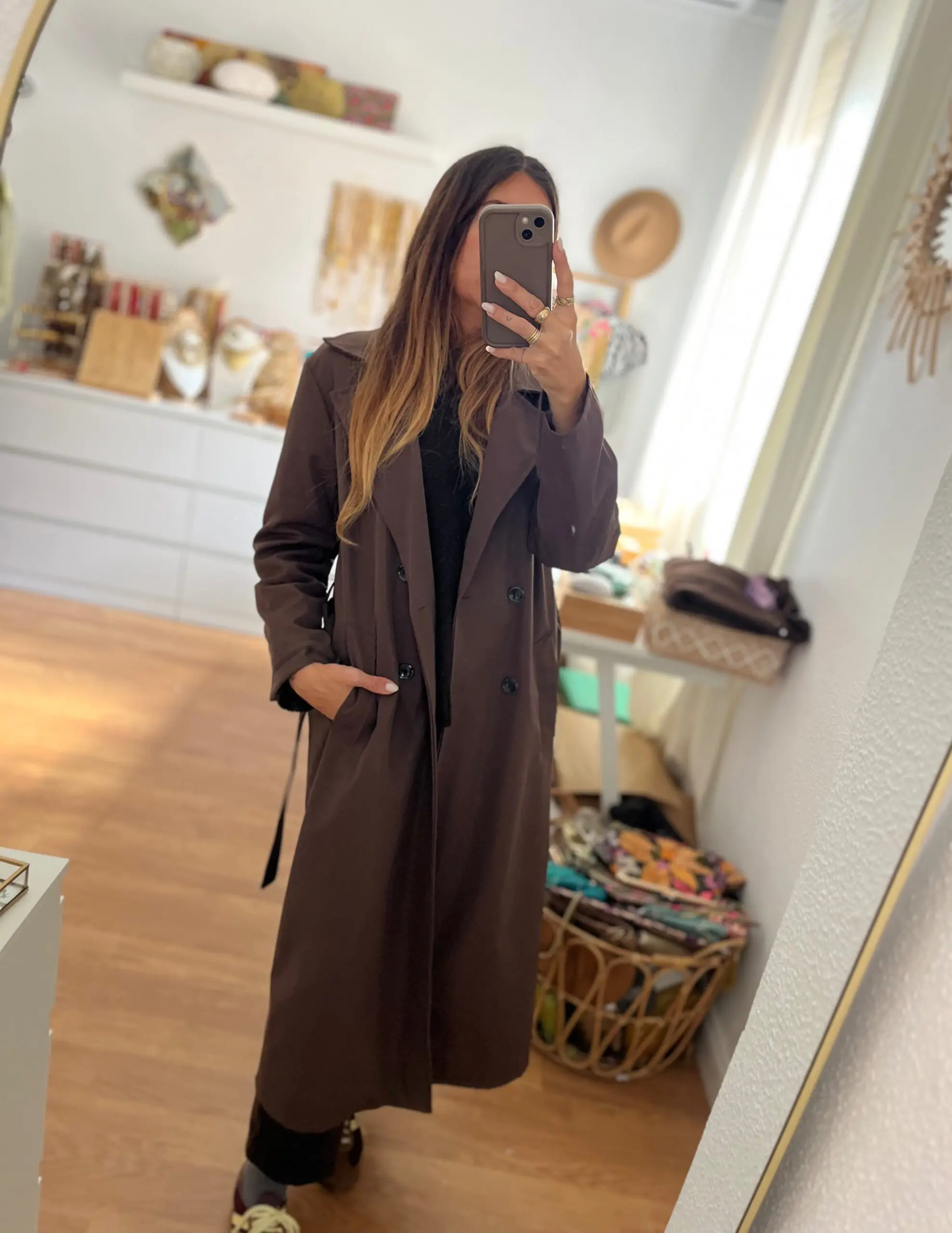 Gabardina London marrón - Imagen 2