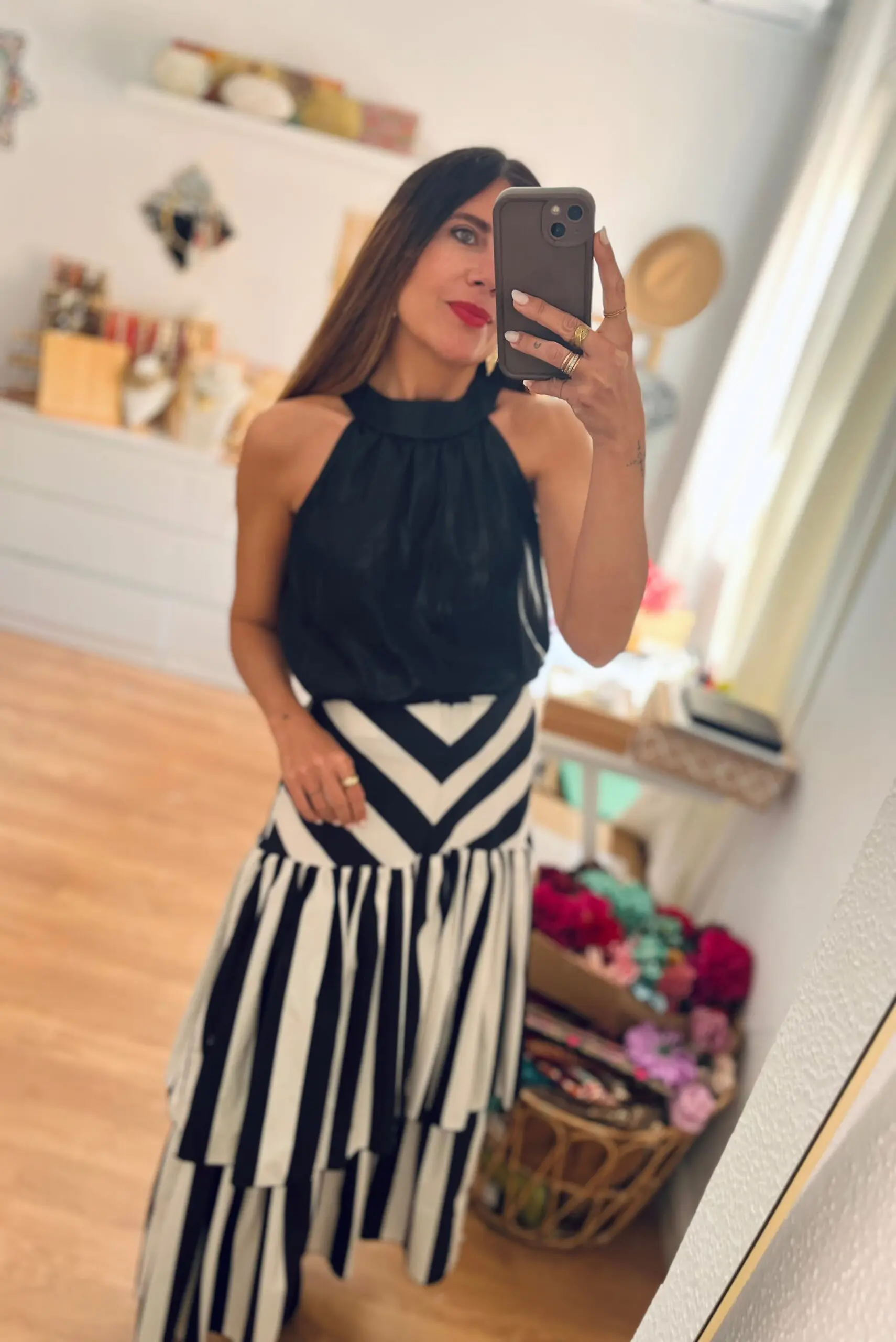 Blusa halter negra - Imagen 2