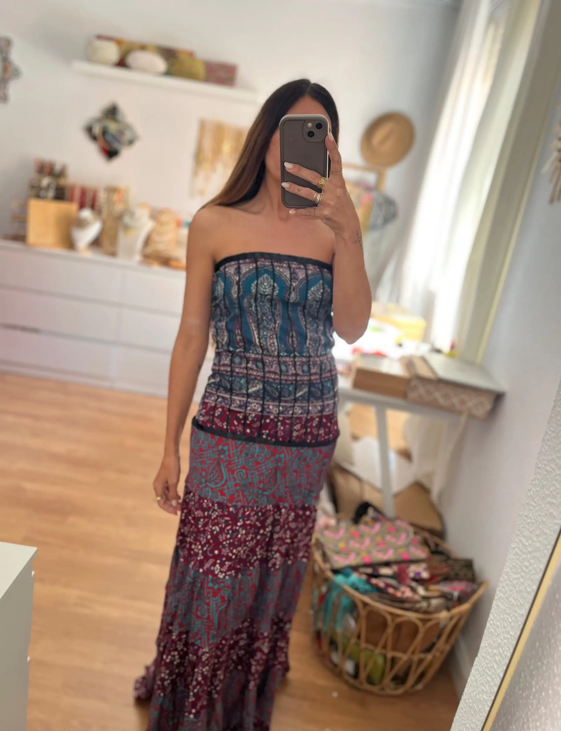 Vestido India cielo - Imagen 5