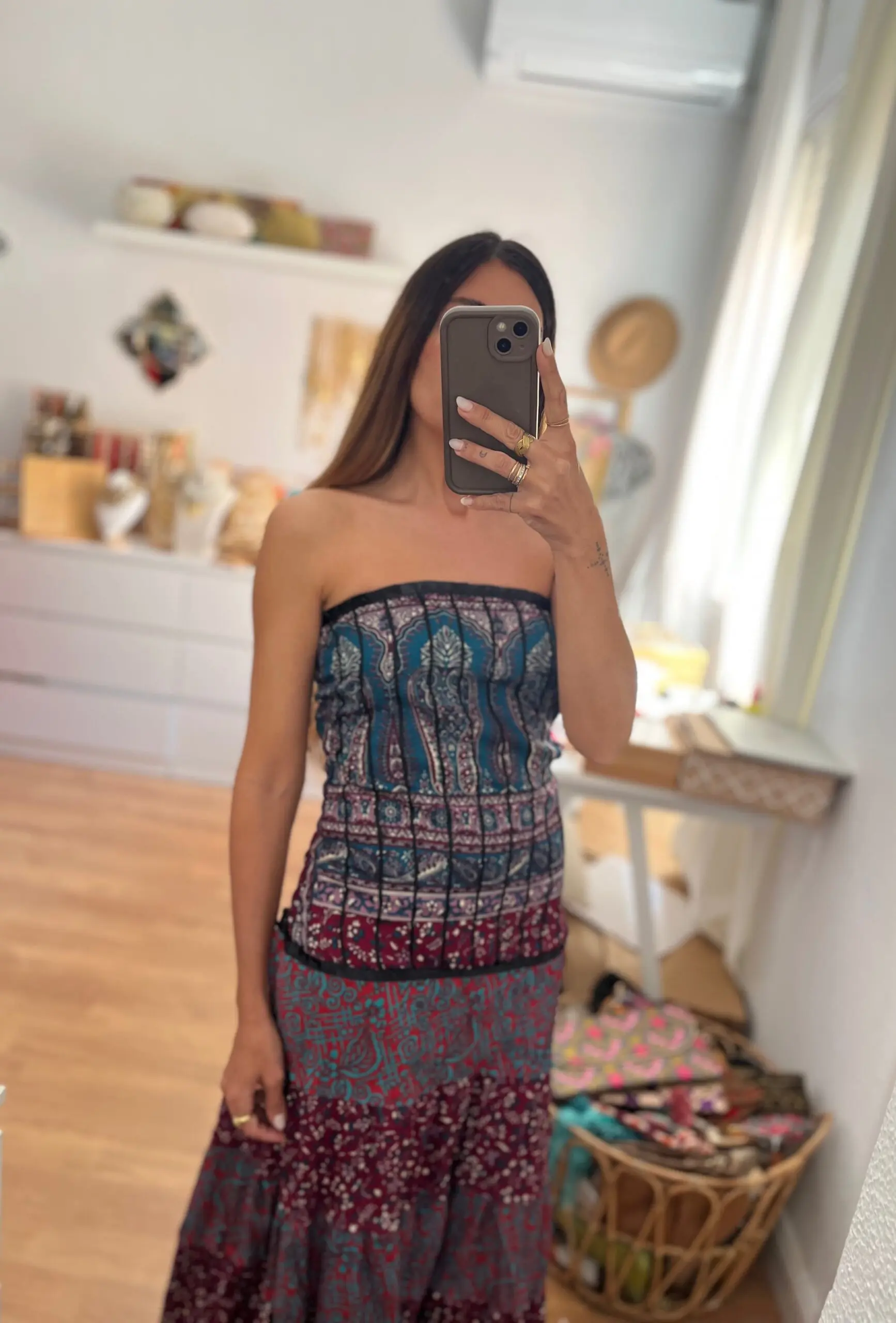 Vestido India cielo - Imagen 6