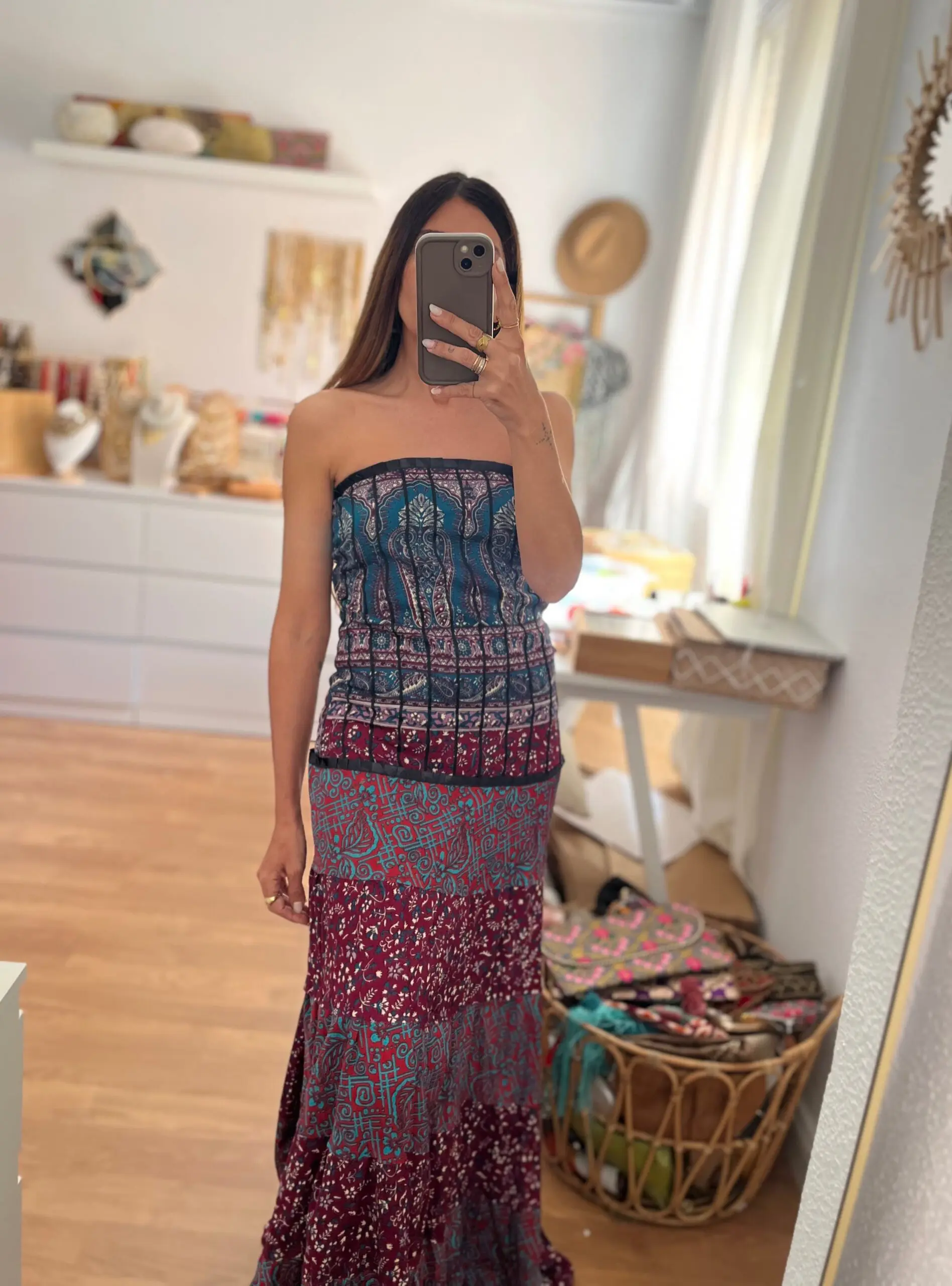 Vestido India cielo - Imagen 3