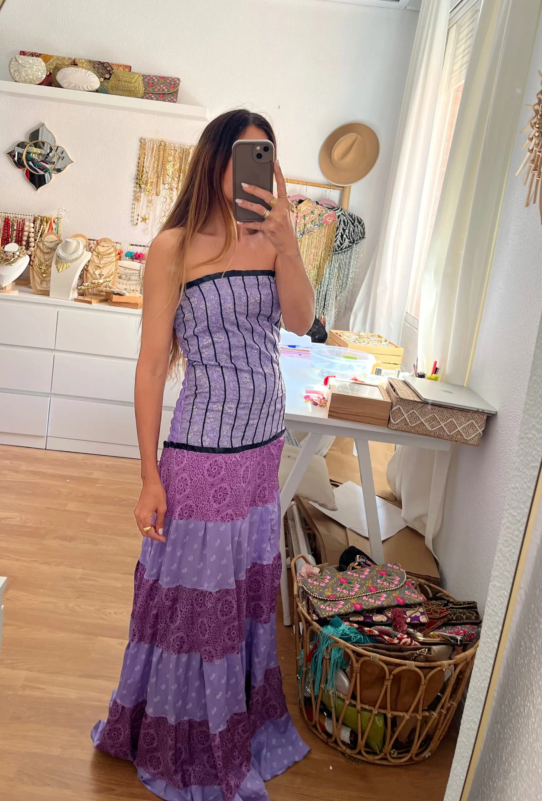 Vestido India lila - Imagen 2