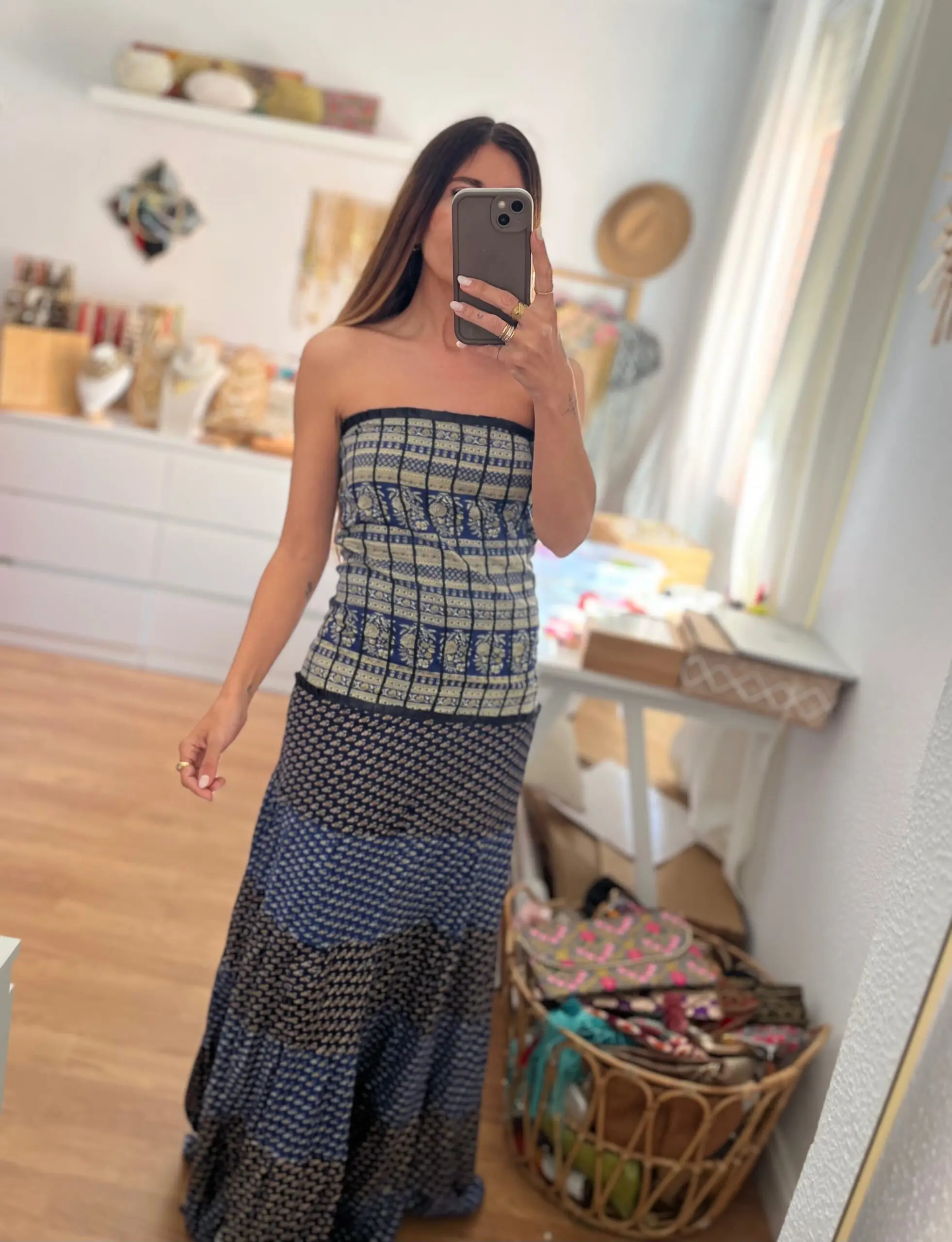 Vestido India azul