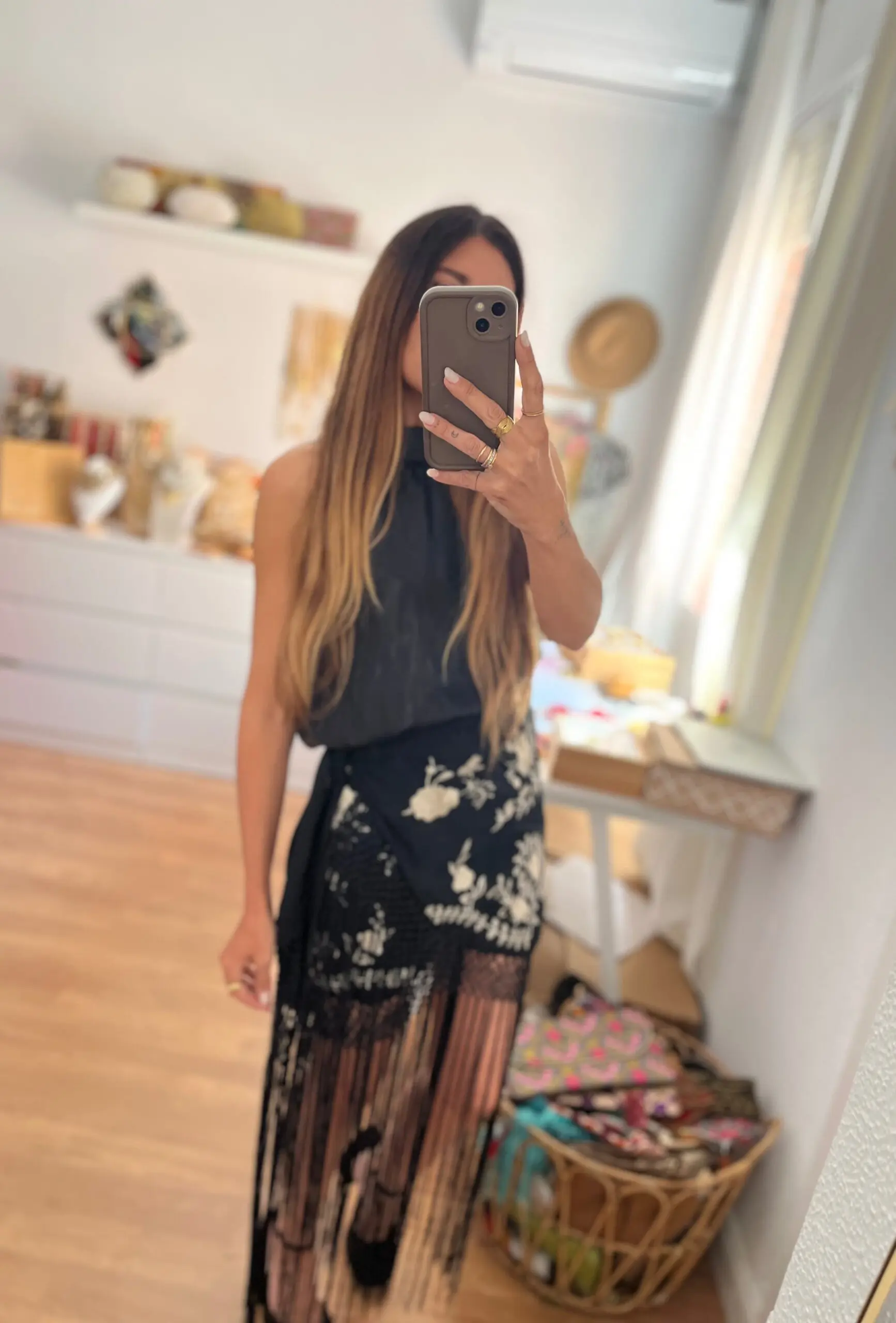 Falda abril bordada - Imagen 6