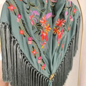 Mantoncillo Turquía verde agua