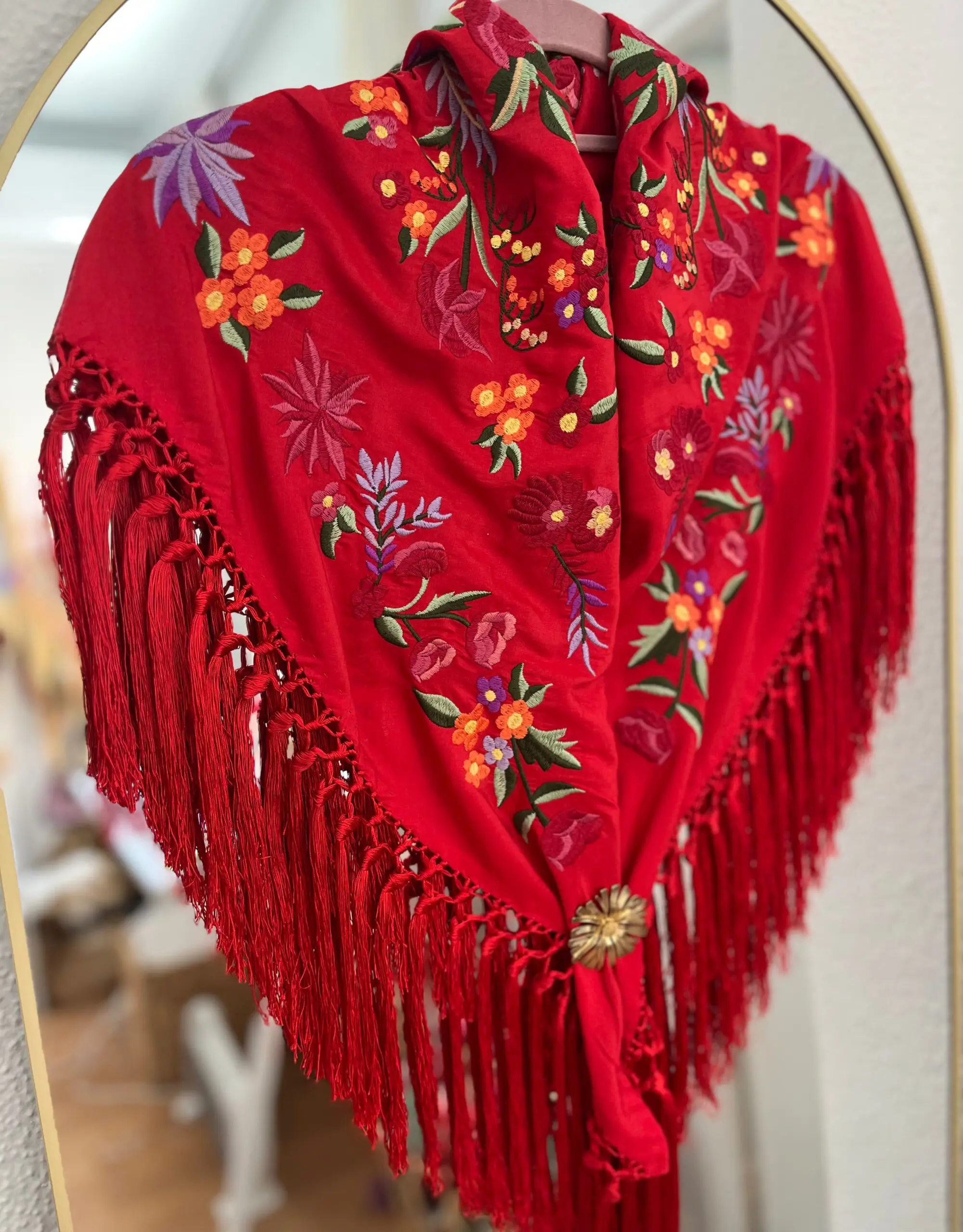 Mantoncillo gracia rojo - Imagen 4