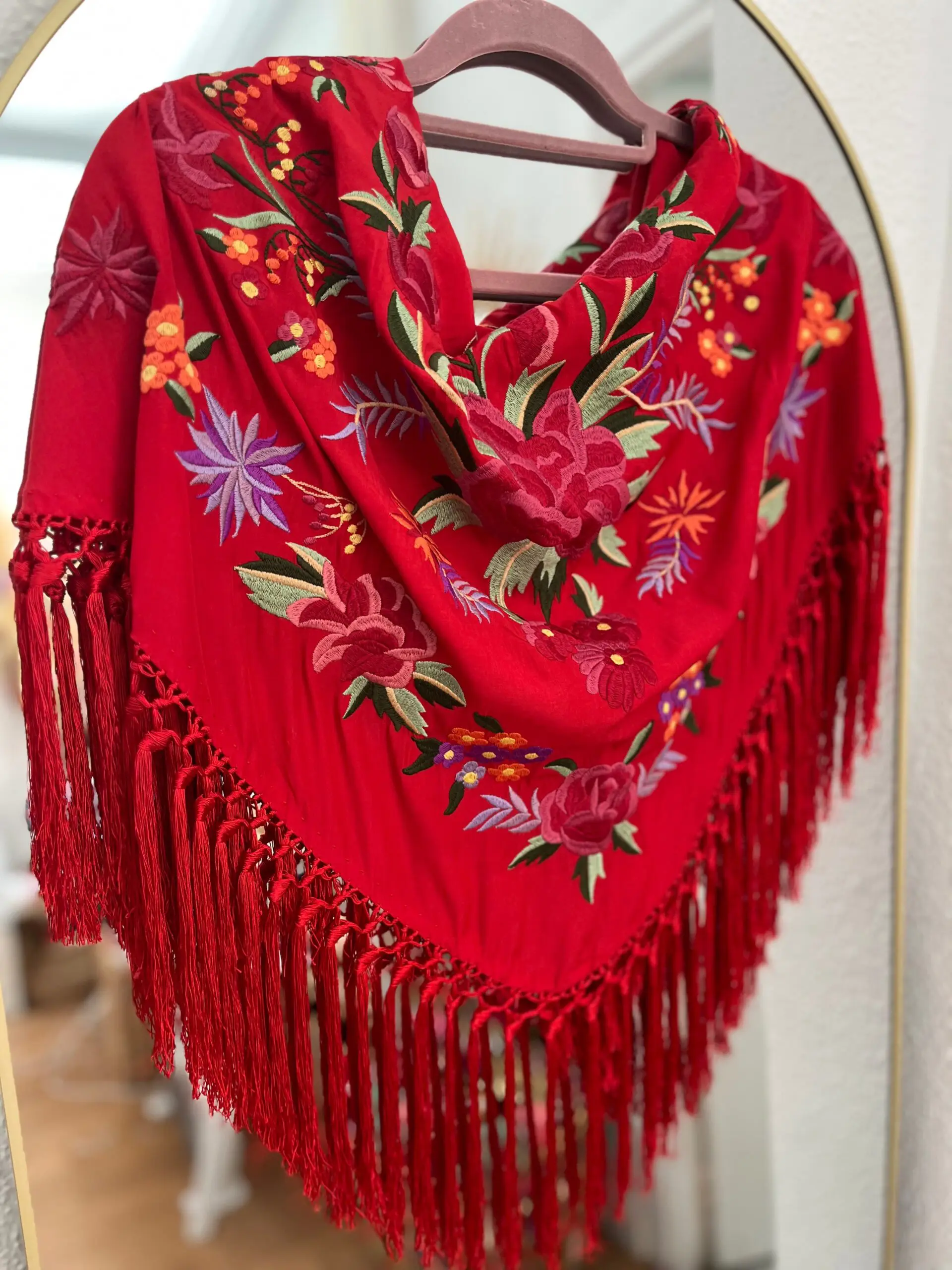 Mantoncillo gracia rojo