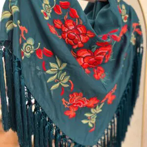 Mantoncillo Sintra azul petróleo