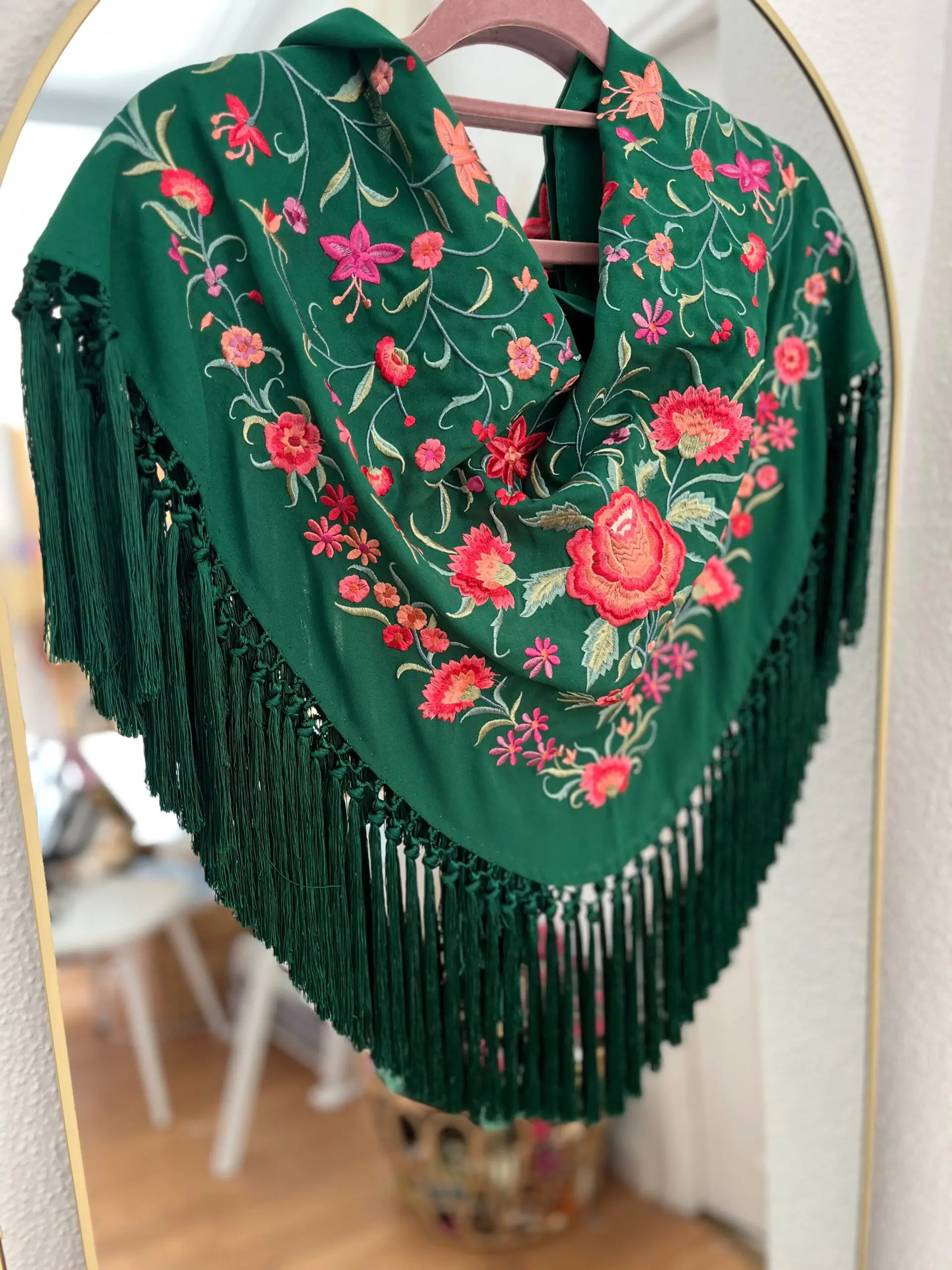 Mantoncillo vera verde y coral