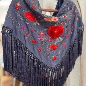 Mantoncillo Rocío azul ducado