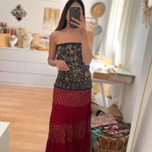 Vestido India rojo