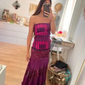 Vestido India fresa