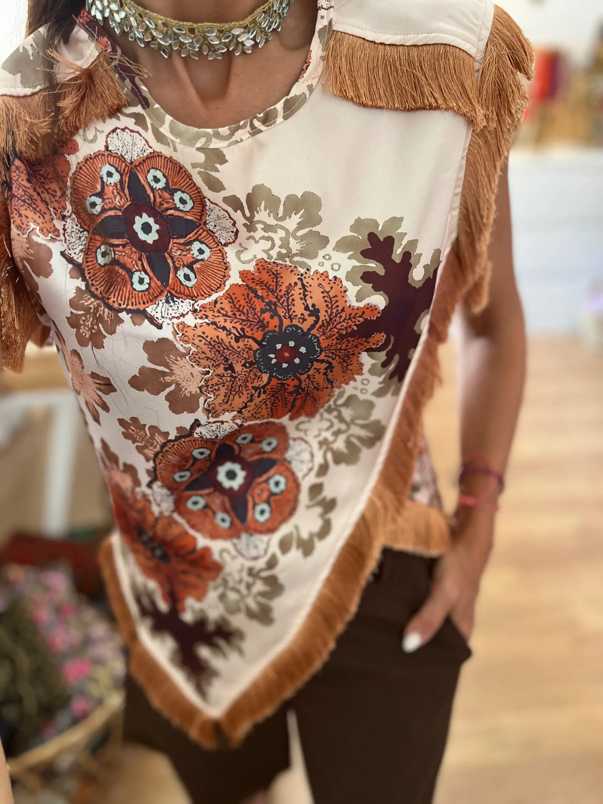Top greta beige
