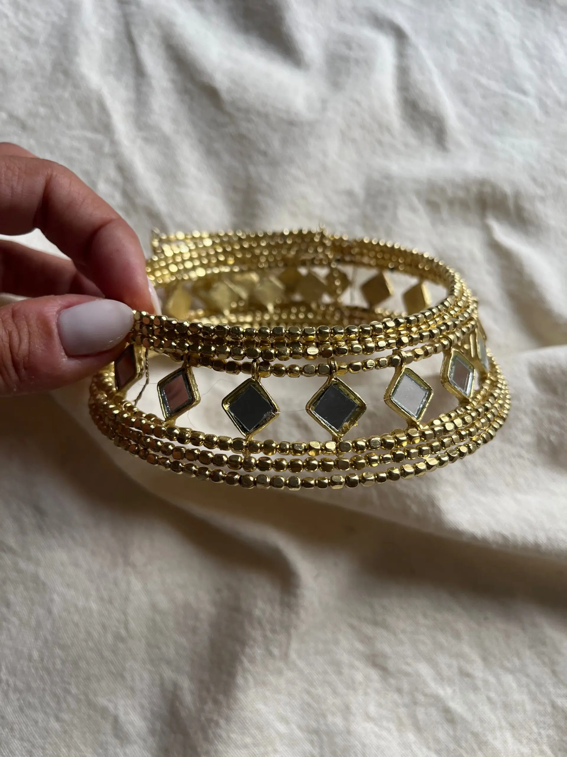 Choker gala espejos