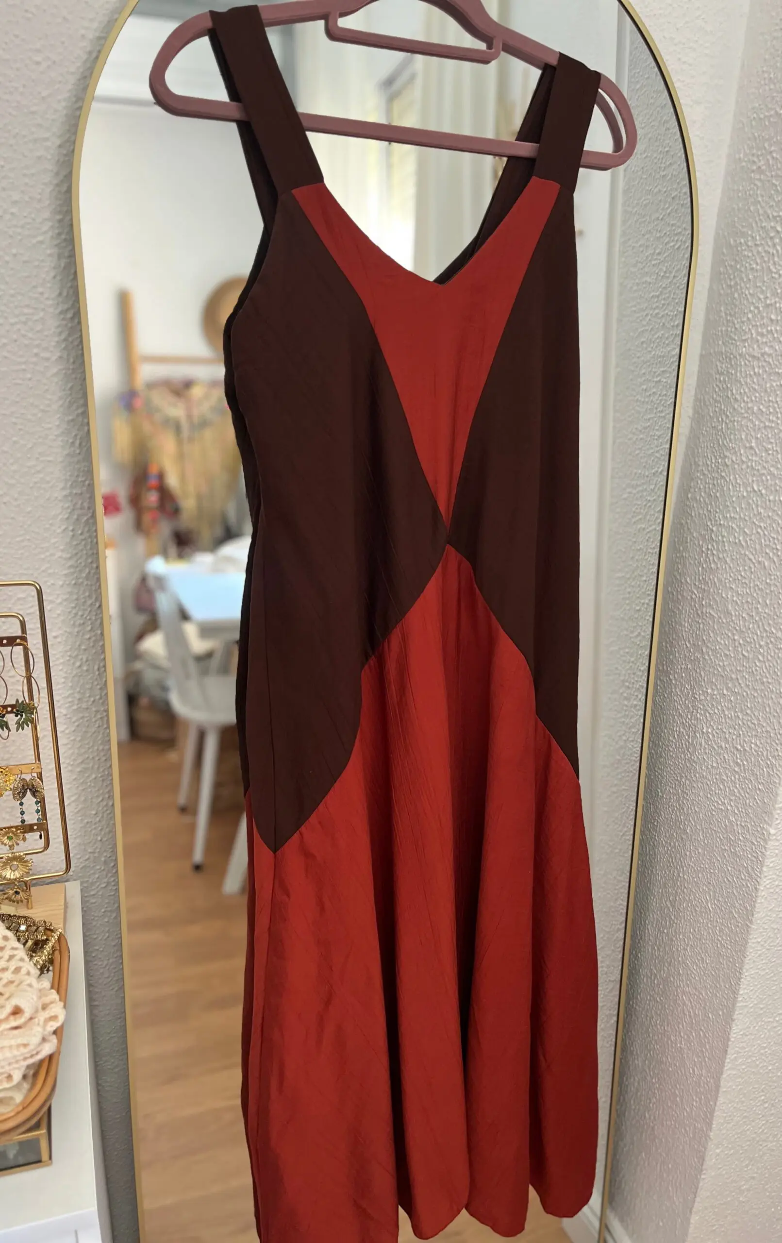 Vestido azores teja