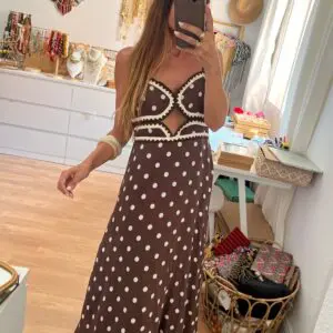 Vestido Telma marrón