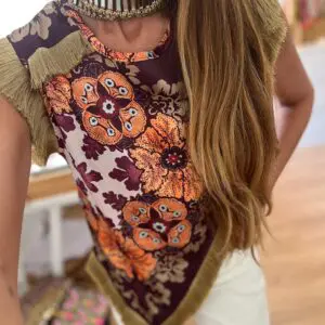 Top greta morado