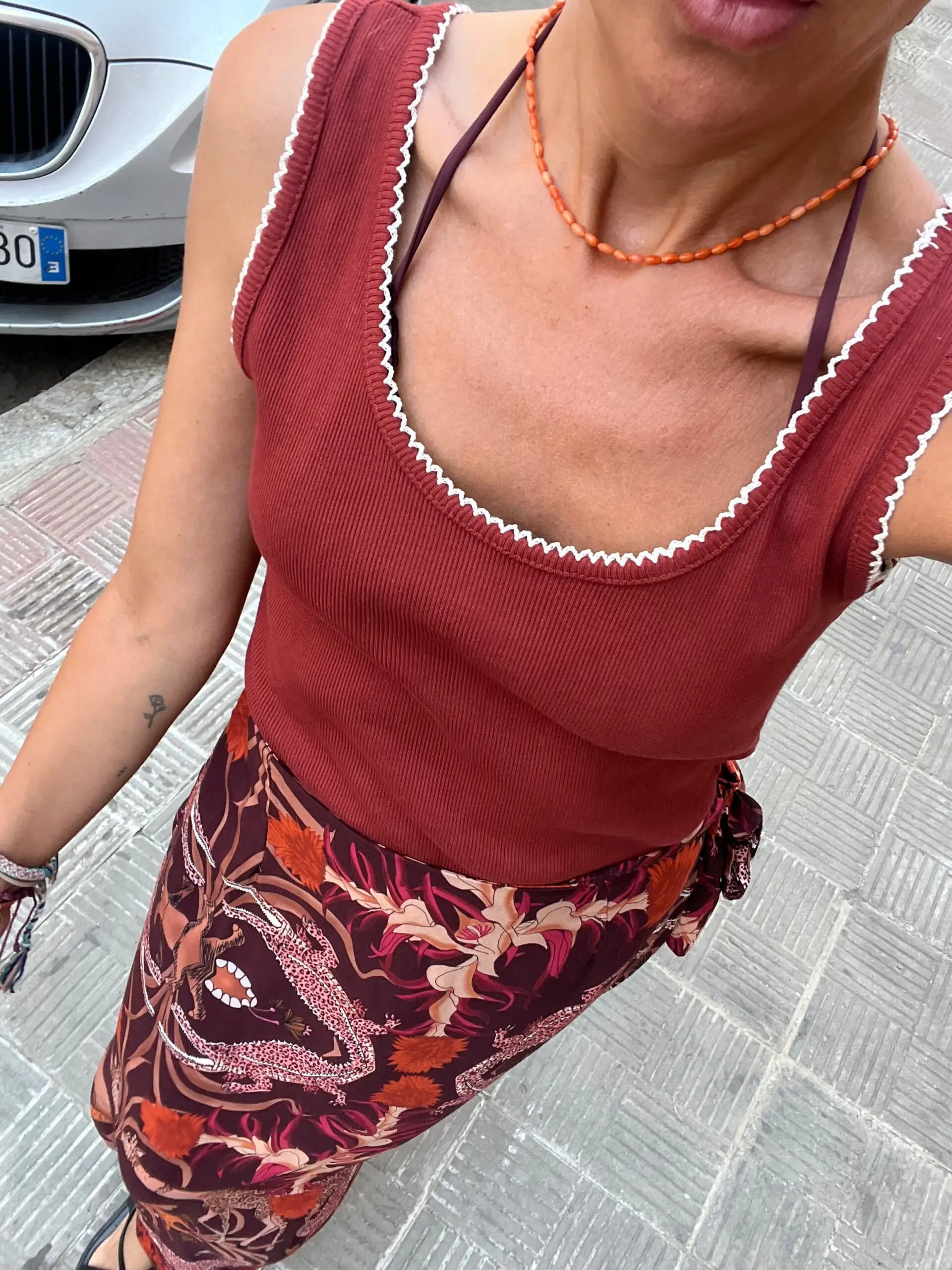 Falda pareo print - Imagen 3