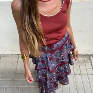 Falda Córdoba azul