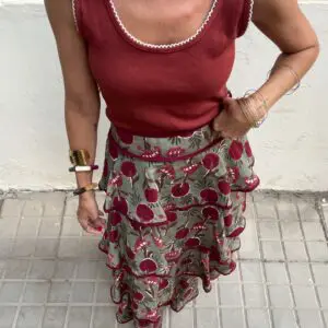 Falda Córdoba verde