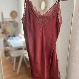 Top lencero rosa empolvado