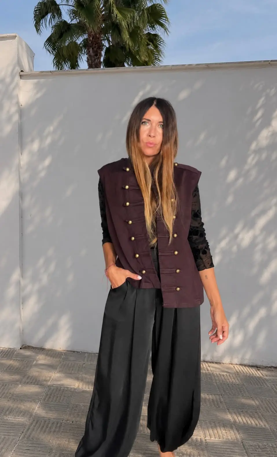 Pantalones jogger negro