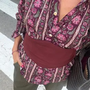 Fajín Burdeos